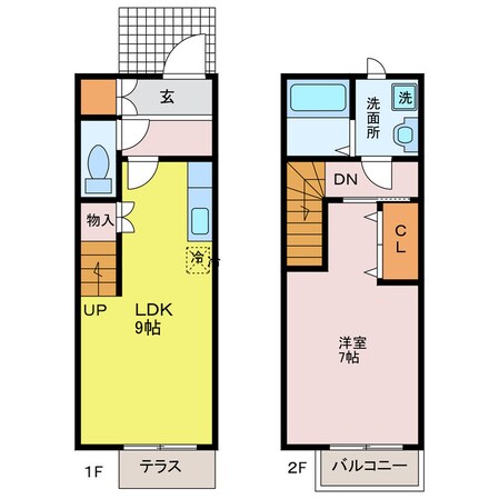 プラッサムコートＫＩ　Ａ棟　B棟の物件間取画像